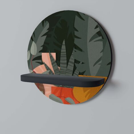 TROPICAL COMPOSITION Rundes Regal Schwarz