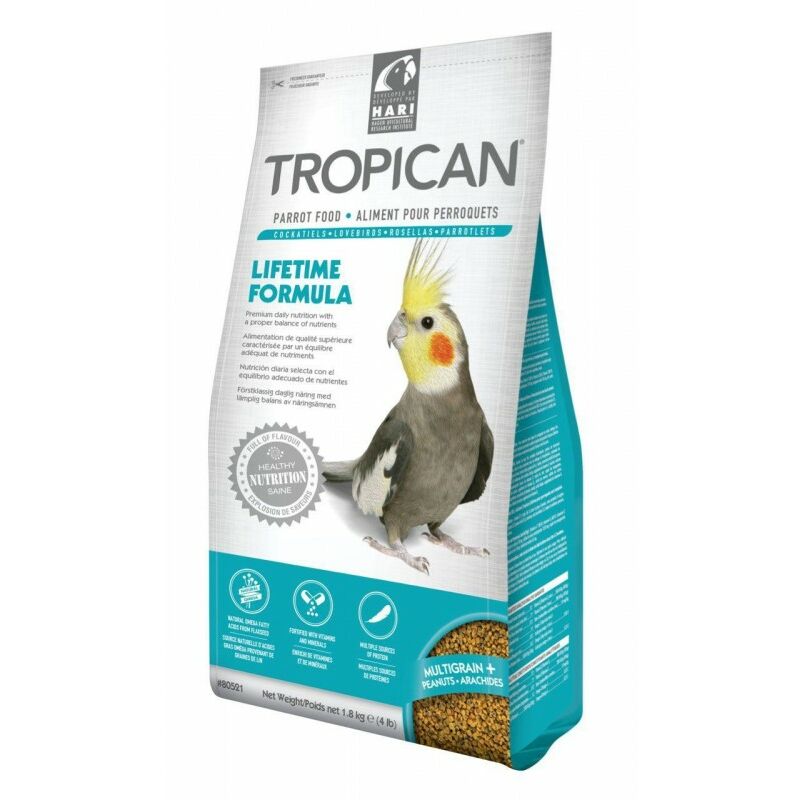 

Mantenimiento para Ninfas Gránulos 2mm 820 g - Tropican