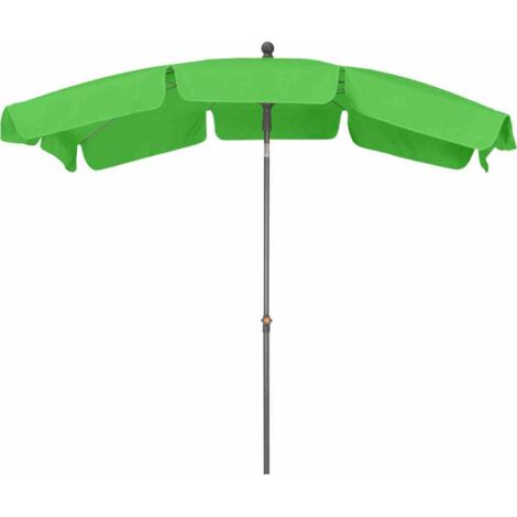 Tropico Mittelstockschirm anthrazit/limette 210x140cm Gestell Stahl anthrazit, Bezug 100% Polyester, 180g/m² in limette, Lichtschutzfaktor UPF 50+