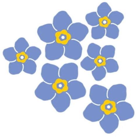 Troqueles de flores de nomeolvides - Craft Passion