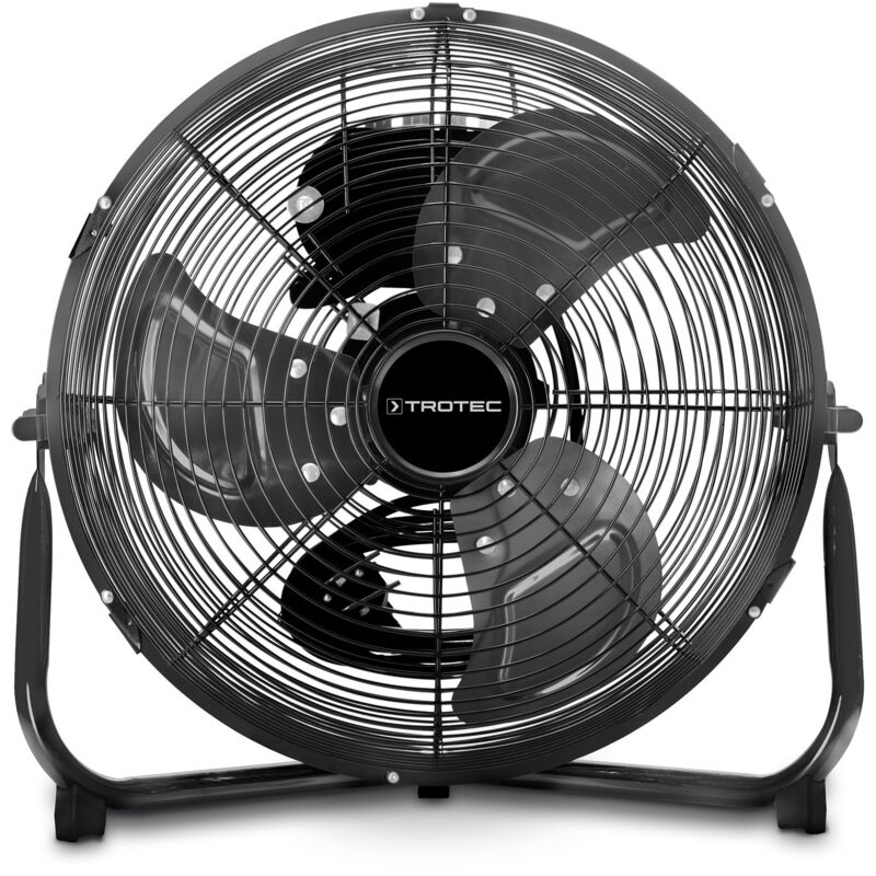 Trotec Bodenventilator Tvm 10 – 37 W, Ø 25 Cm, 3 Stufen, Metall-design, Neigungsfunktion, Kompakt & Leistungsstark, Leiser Luftkühler Für Zuhause &
