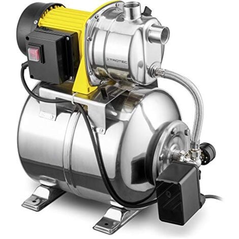 TROTEC Bomba de Agua Doméstica TGP 1025 ES ES aspersor para césped Bomba de jardín 1000 W 3300 l/h Capacidad acero inoxidable