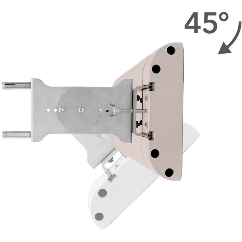 Incluye soporte de pared y techo Radiadores de terraza| 1.800 W Para exteriores IP55 clase de protecci/ón TROTEC Calefactor por radiaci/ón de luz negra IRD 1800| Radiador Infrarrojo