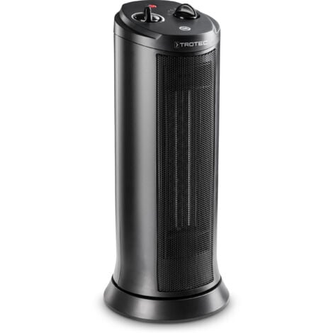 TROTEC Chauffage soufflant céramique TFC 19 E 2 allures de chauffe (1200 W/2000 W) Convient pour les espaces de 24 m²/60 m³ max.