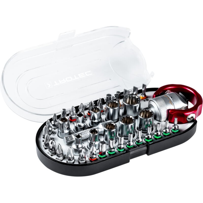 Coffret de douilles et d'embouts de vissage (40 pces) - Trotec