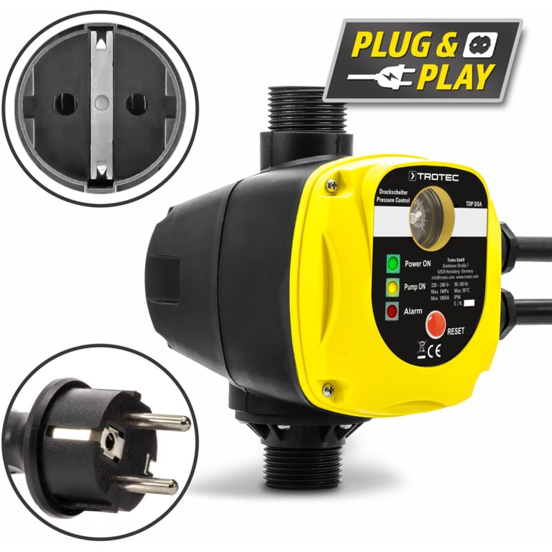 Trotec - Contacteur manométrique tdp dsa avec fiche