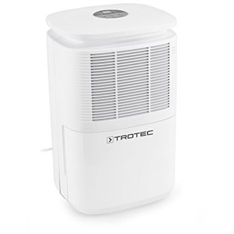 TROTEC Deshumidificador TTK 30 E, 12L / día, LED de 3 Colores, Función Secado de Ropa, Depósito1,9 L, Portátil, Silencioso, Auto-Apagado, Temporizador, Higrostato