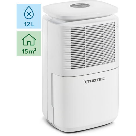 Trotec – Déshumidificateur d'air 12l/j pour pièces jusqu'à 15m2 – Indicateur LED – Ventilateur à 2 vitesses – Fluide frigorigène R290 - TTK 30 E
