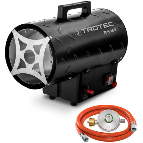 TROTEC Gasheizgebläse TGH 16 E – Heizleistung 15 kW – Elektroheizer Luftmenge 580 m³/h – Gaskanone, Bauheizer