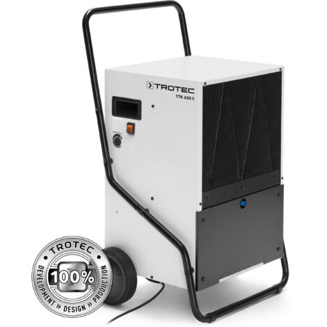 TROTEC Luftentfeuchter TTK 650 S – Leistung 100 L/Tag – Fläche 590 m² / 1.470 m³ – Bautrockner – für große Räume