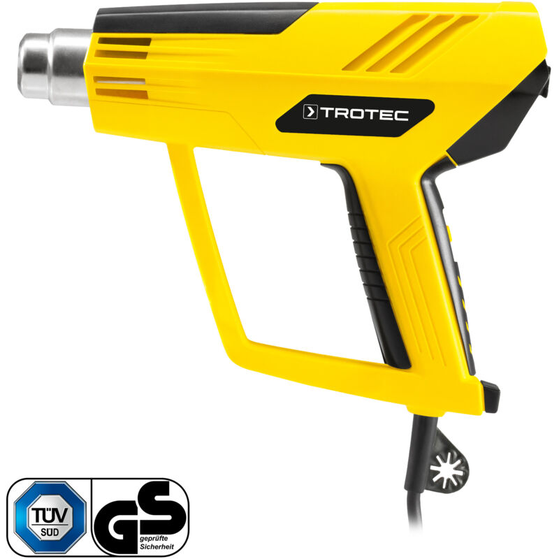 Trotec - Pistolet à air chaud HyStream 2100 (2.000 w) inclut un jeu de buses à usage polyvalent