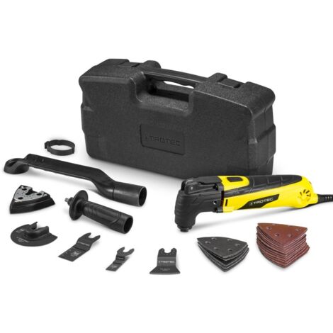 TROTEC PMTS 10-230V Herramienta multifunción, 300 W, Hojas de Lija, Accesorios de Lijado