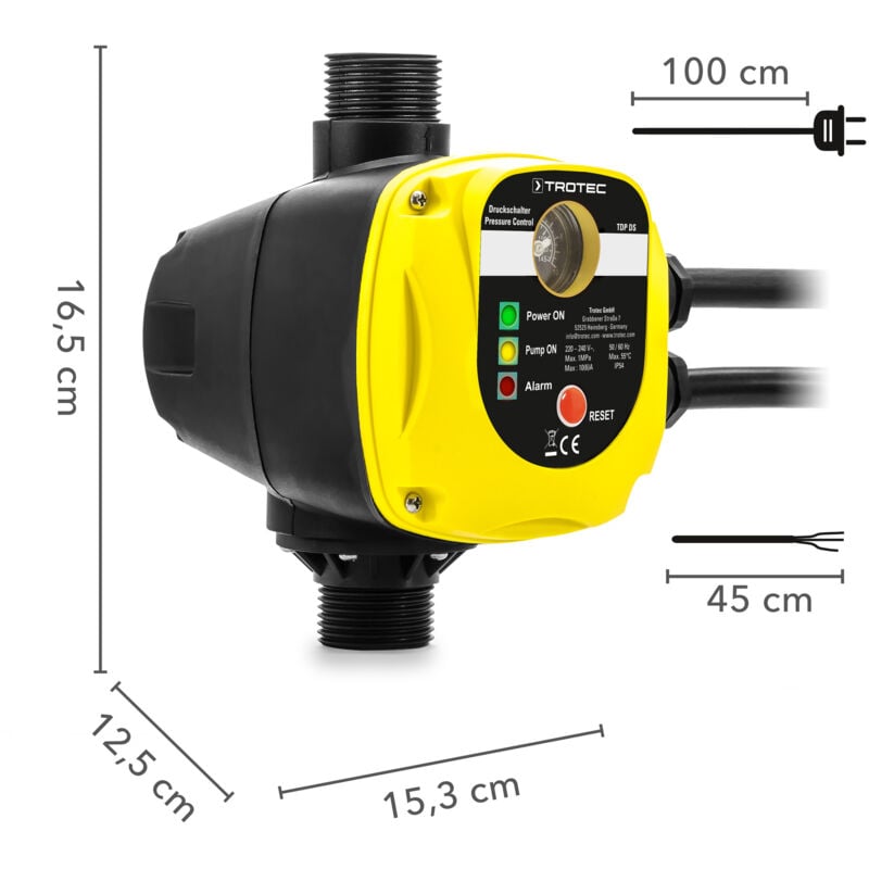 Pressostato elettronico tdp ds senza spina - Trotec