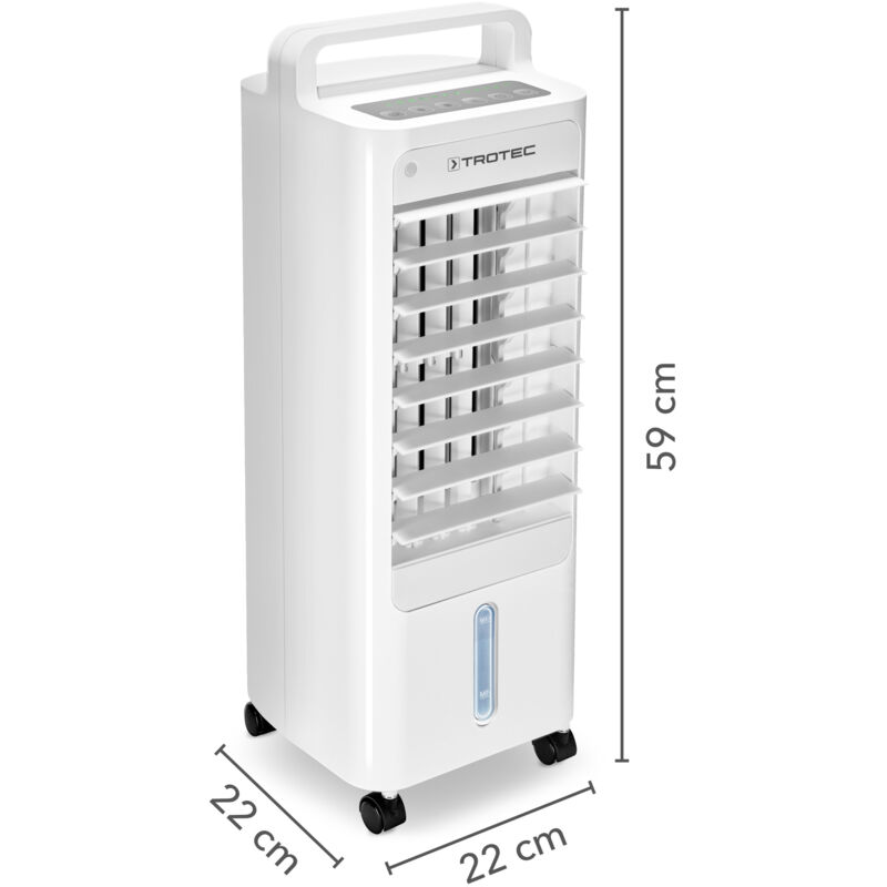 Trotec - Rafraîchisseur d'air-humidificateur pae 12 - 15m2 - télécommande - filtre à air