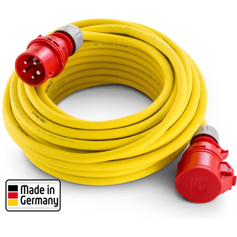Rallonge 20 m / 400 v / 6 mm² - Trotec
