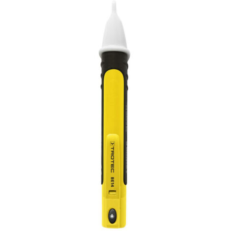 TROTEC Spannungsdetektor BE14 – Spannungsprüfer & Durchgangsprüfer – Testpen für Wechselspannung bis 1.000 V AC – Messkreiskategorie CAT III 1.000 V & CAT IV 600 V – mit optischem & akustischem Alarm
