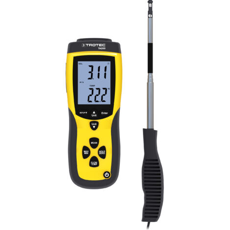 TROTEC TA300, Anemometro, Sonda dritta, con certificato di calibrazione