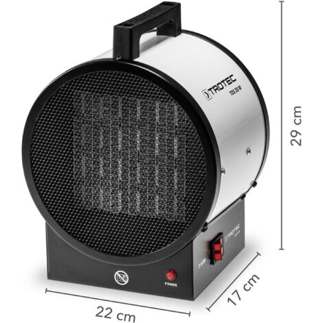 TROTEC TDS 20 M - Riscaldatore elettrico in ceramica, 3kW