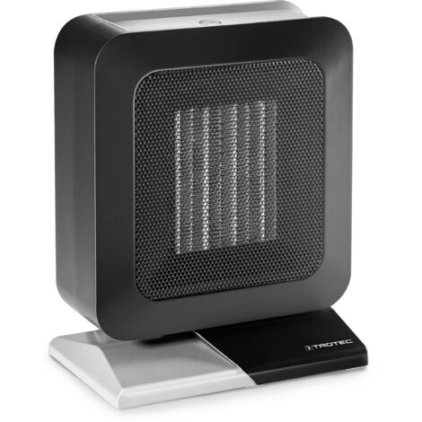 TROTEC Termoventilatore in ceramica TFC 13 E riscaldatore elettrico riscaldatore 2 livelli di calore 700 W/1400 W, dimensioni stanza da 20 m² a 50 m³, calore rapido e confortevole, protezione dal