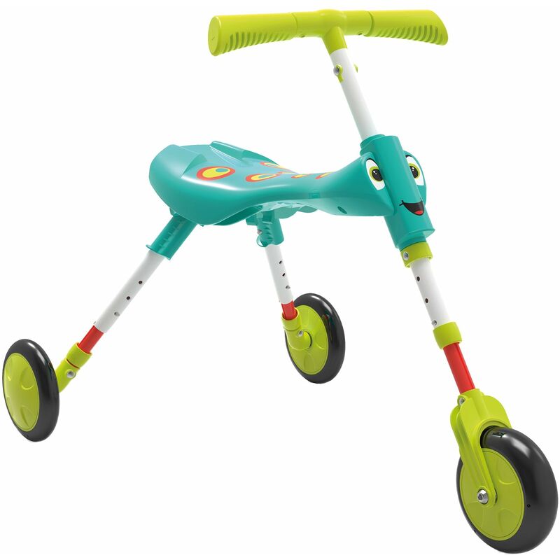Trotteur 3 Roues Evolutif Et Pliable Pour Enfants Splodge Xl Dim L72 X L43 X H49 - Bleu, Vert