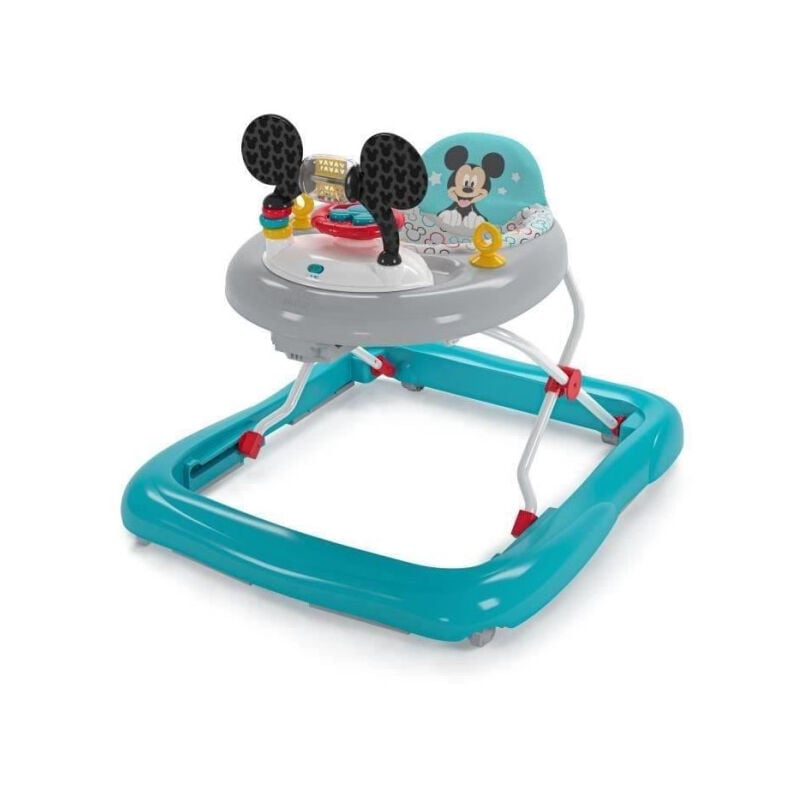 Bright Starts - Trotteur bébé bright stars Disney baby Mickey - Pliable - 61 x 69 x 63.5 cm - Multicolore - Des 6 mois