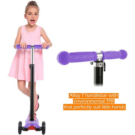 Trottinette d'enfant alliage d'aluminium Violet