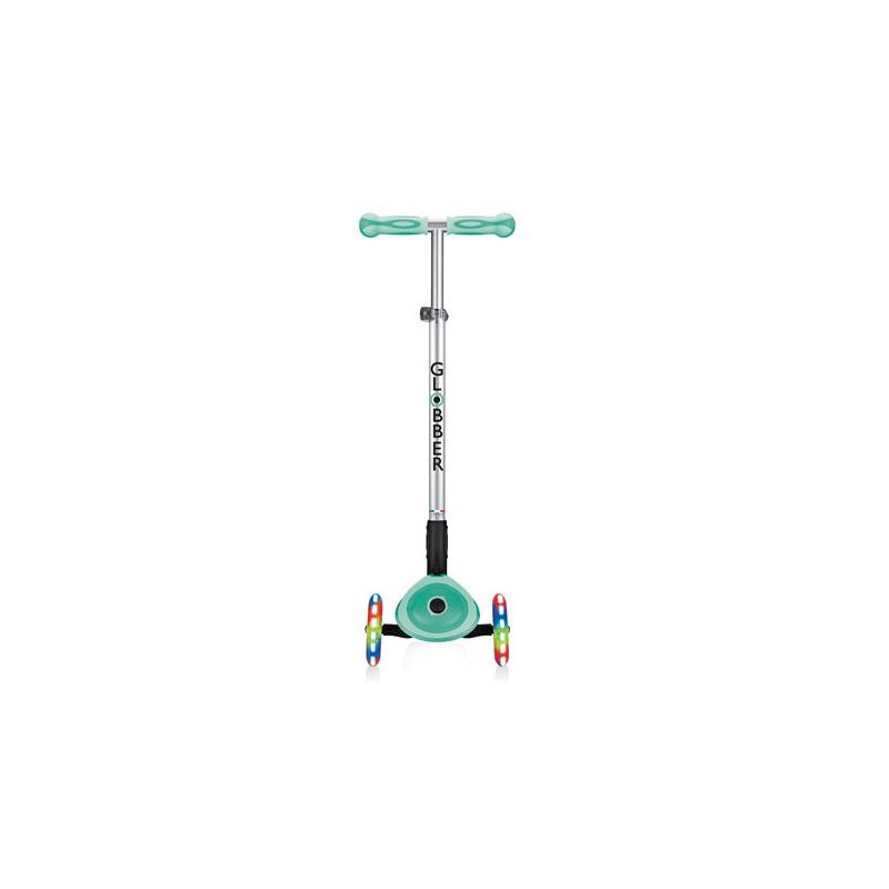 Globber - Trottinette enfant Primo Foldable Premium Lights Menthe Vert