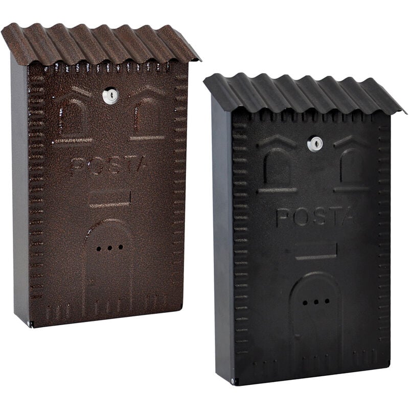 Boite Aux Lettres Cm 25 x 9,5 x h 37 - Noir