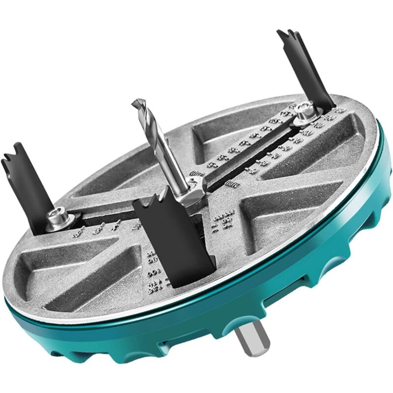 Trou de Scie RéGlable DiamèTre 45Mm-130Mm Ouvre-Trou de Travail Du Bois Outils de Coupe pour Panneau de Gypse Panneau de LièGe