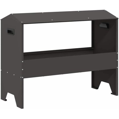 Trough d'alimentation pour le bétail Noir 79 x 35 x 62 cm CFW693239