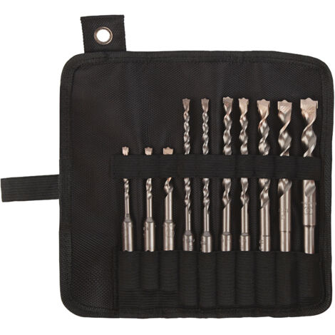 Trousse 10 foret béton TWISTER 2 taillants SDS plus - 116D