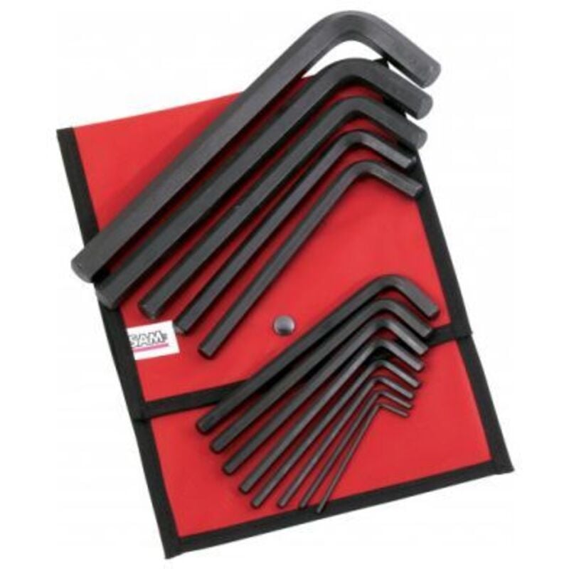 Sam Outillage - Jeu de clés Allen en l sam 3 mm, 4 mm, 5 mm, 6 mm, 7 mm, 8 mm, 9 mm, 10 mm, 11 mm, 12 mm, 14 mm, 17 mm, 19 mm Métrique ( Prix pour 1 )