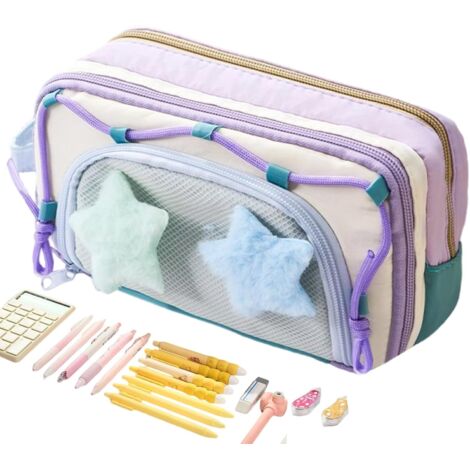 Trousse à crayons - Grande capacité - Trousse à crayons avec 8