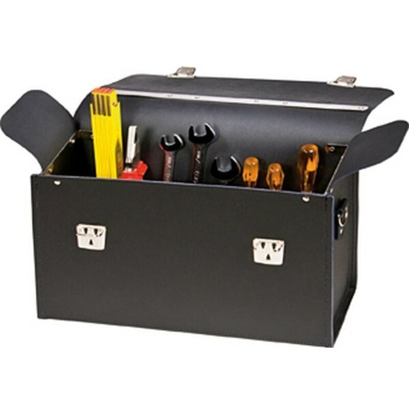 Trousse à outils en cuir de boeuf, dimensions intérieures 370 x 110 x 260 mm, Dimensions intérieures : 370 x 110 x 260 mm, Volume environ 17 l