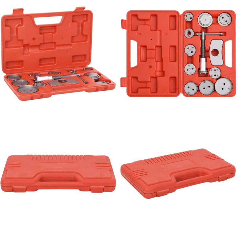 Vidaxl - Trousse à outils pour étriers de freins à disque 12 pcs - Outil De Filetage De Frein - Kit De Réparation De Frein - Piston De Frein