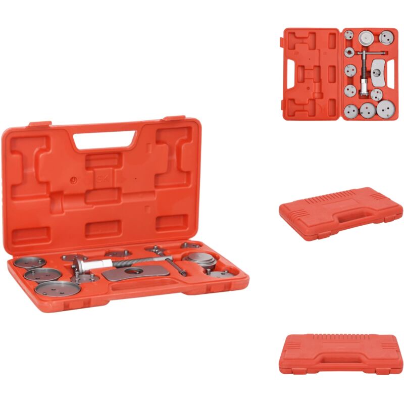 Vidaxl - Trousse à outils pour étriers de freins à disque 13 pcs - Outil De Filetage De Frein - Kit De Réparation De Frein - Adaptateur De Frein