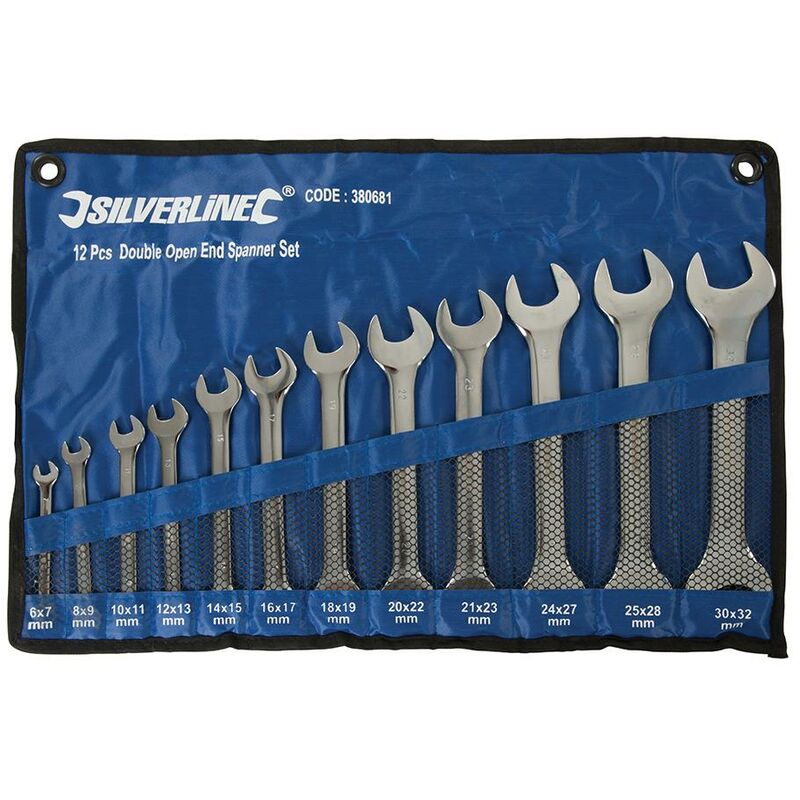 Silverline - Clés à fourche doubles, 12 pcs 6 - 32 mm