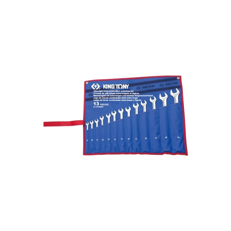 King Tony - Trousse de 13 clés mixtes longues et légères