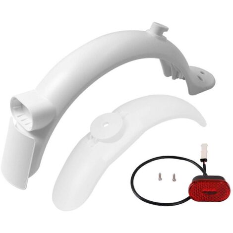 Trousse de Garde-Boue Avant et Arrière avec Feu Arrière pour Scooter Électrique M365 Pro2 - Protection et Éclairage Compatible