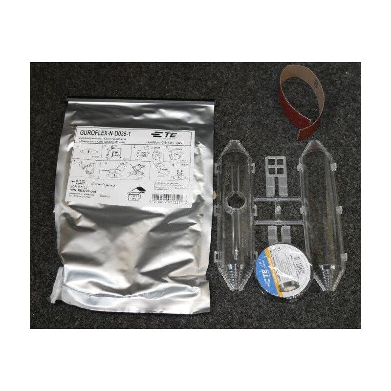 Trousse de jonction bt avec resine verte guroflex (sans connecteur) pour cable de 3x1.5mm² à 4x10mm² (000504) te Connectivity