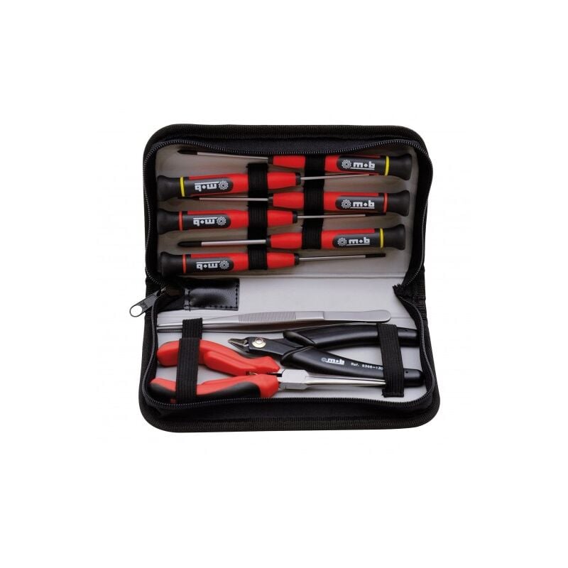 Mob - Trousse de précision (9 micro tournevis + 2 pinces + 1 brucelle) - Réf.: 9369090101
