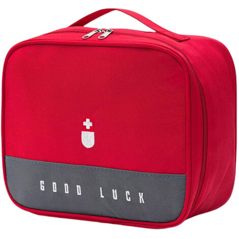 Trousse de Premiers Secours Vide, Sac de Rangement Médical Portable pour Camping Randonnée Voyage, Kit de Survie Urgence Maison Extérieur