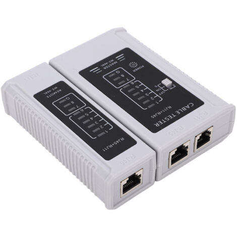 Trousse de Réparation Réseau 9 en 1 Compacte avec Pochette pour Câbles RJ45, RJ11, RJ12