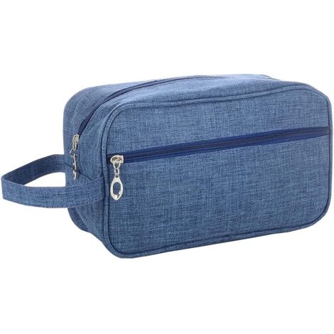 Trousse de toilette de voyage pour homme Tissu Oxford bleu marine ）,