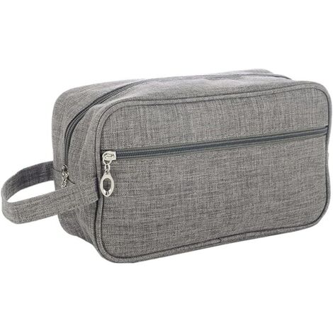 Trousse de toilette de voyage pour homme Tissu Oxford gris ）,