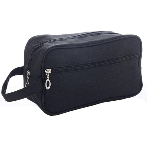 Trousse de toilette de voyage pour homme Tissu Oxford noir ）,