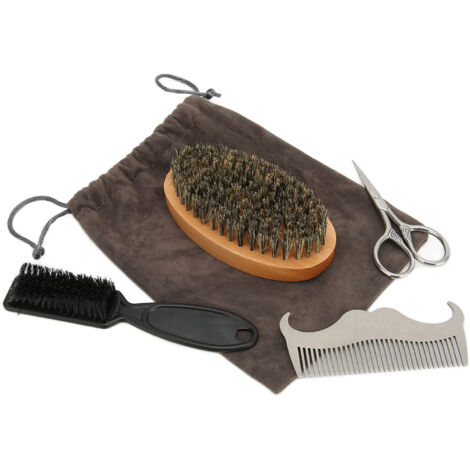 Trousse de Toilette Homme pour Barbe - Kit de Soins Voyage Compact et Léger