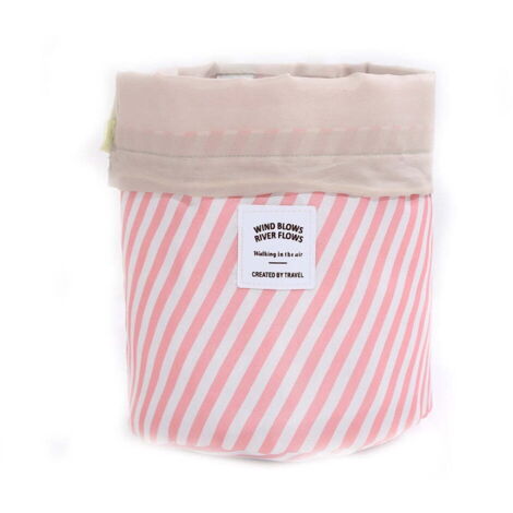 Trousse de Toilette Seau à Cordon, Sac Cosmétique de Voyage pour Maquillage et Accessoires