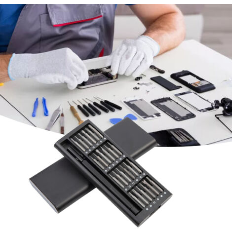 Trousse de Tournevis Multifonction 24 pièces Magnétique pour Réparation d'Appareils Électroniques