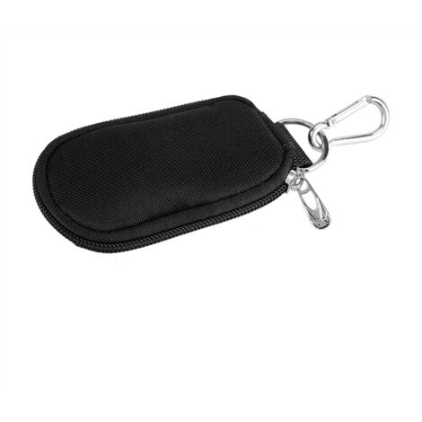 Trousse de transport portable pour huiles essentielles, 10 compartiments 2-3ML, style porte-clés (Noir)